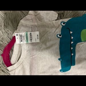 New with tags 18 month grey alligator T shirt